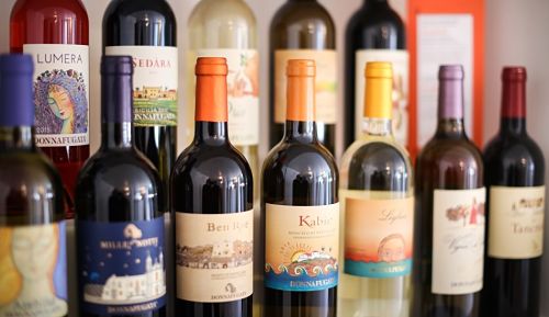 DONNAFUGATA bottiglie vini sicilia ben rye mille e una notte etichette colorate opt