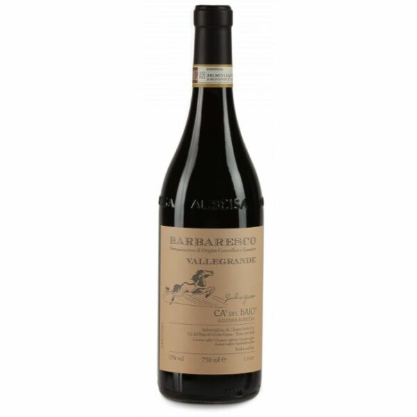 barbaresco vallegrande ca del baio vino piemontese vino rosso