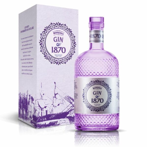 blueberry dry gin bertagnoli 70 cl 40