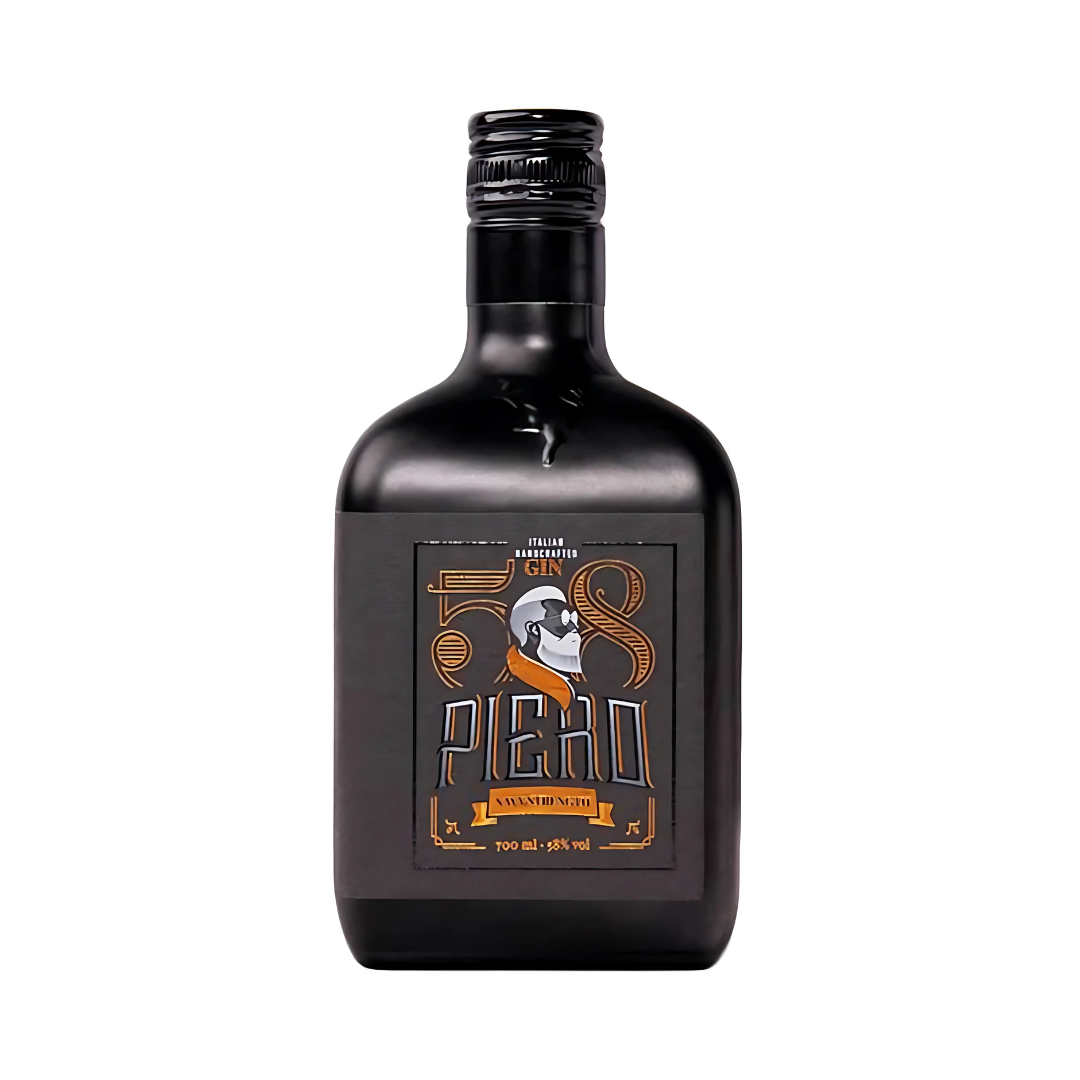 CASSA LEGNO GIN PIERO 58 GRADI + DUE BICCHIERI | GIN PIERO