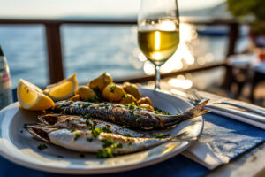 vino con pesce